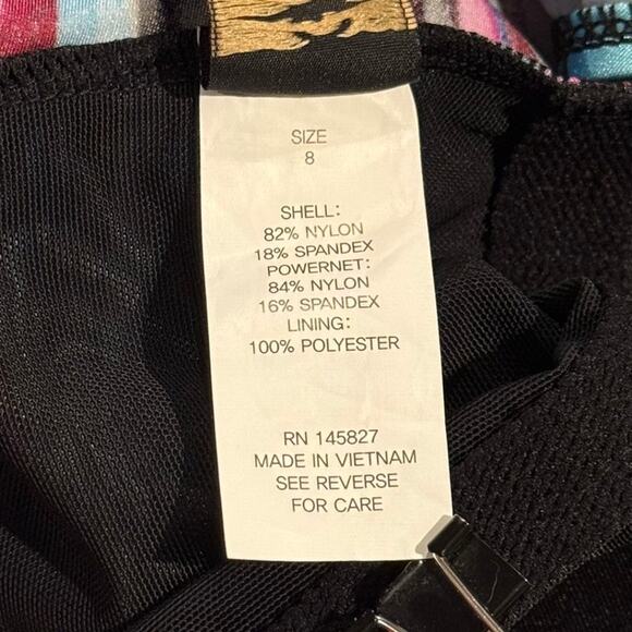 NWT Great Lengths Swimsuit One Piece Y2K Retro Maximalist Rainbow Colorful 8 - Picture 3 of 9